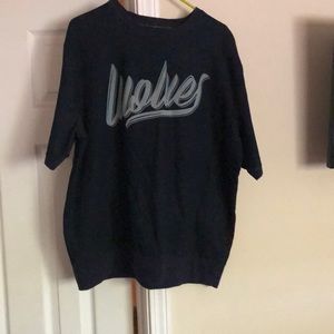 Short sleeved sweatshirt